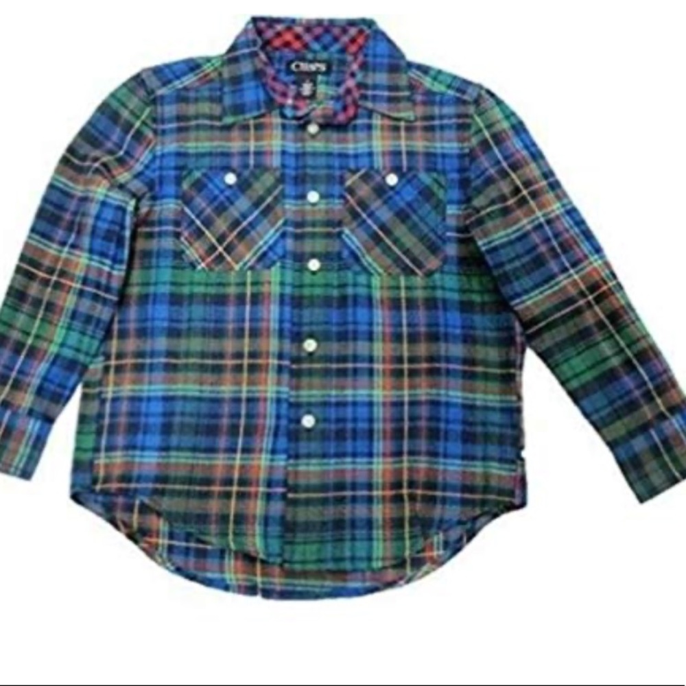 Chaps plaid flannel shirt size 6